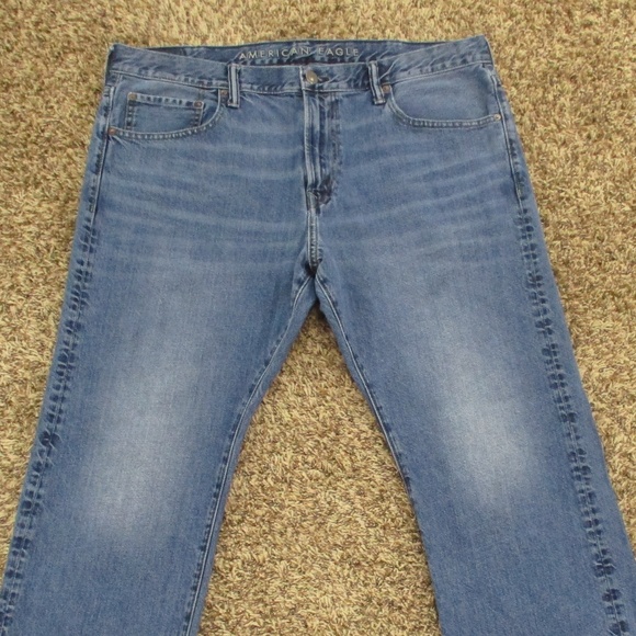 American Eagle Jeans Men's 41x33 Medium Wash‎ Classic Bootcut Denim - Picture 3 of 10